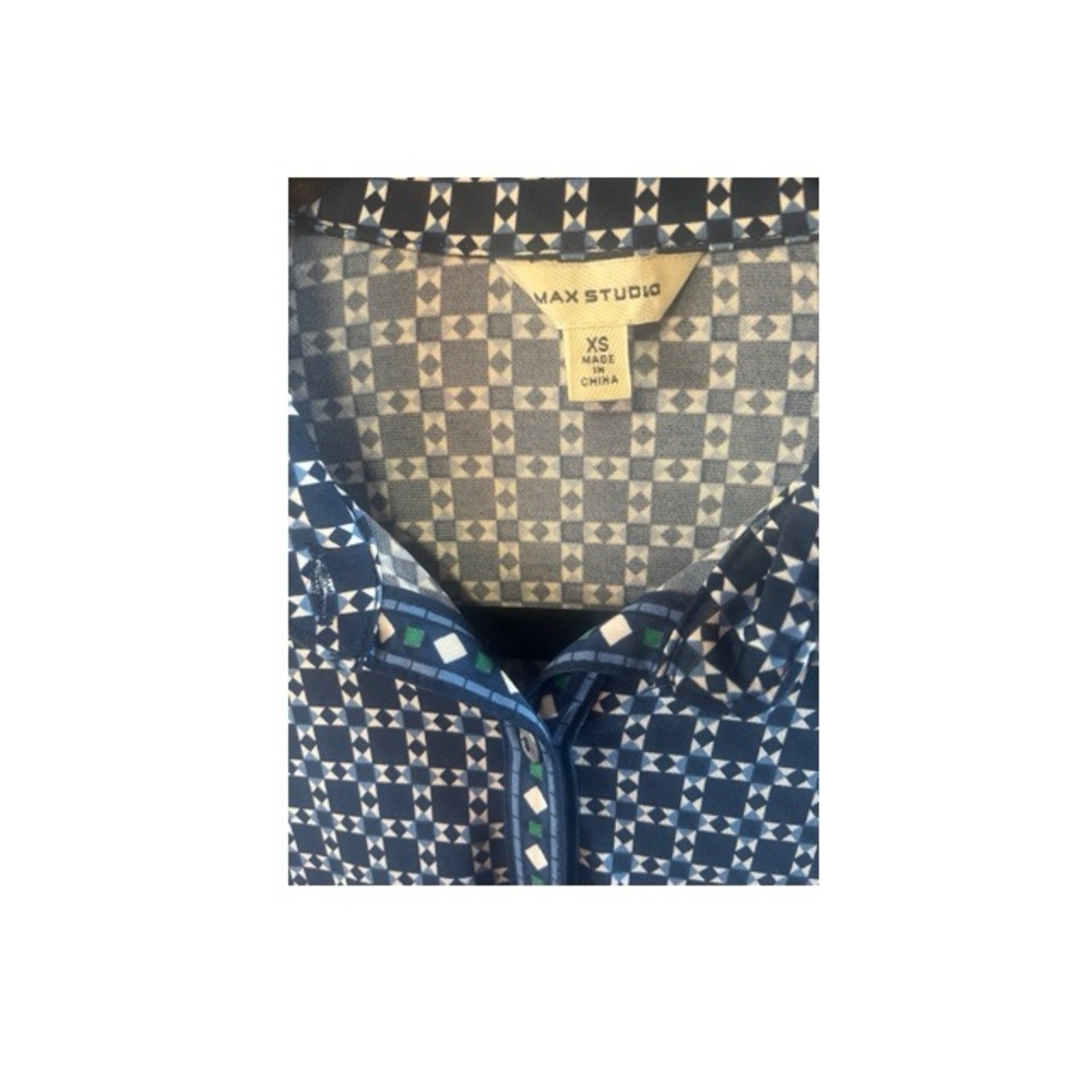 Max Studio Geometric Patterned Jersey Knit Shift … - image 4